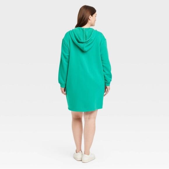 NWT Universal Thread Green Mini Fleece Tunic Dress Womens XXL - Picture 2 of 13